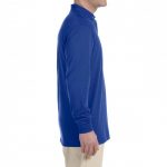 Рубашка поло ярко-синяя с длинным рукавом, 200 г/м2