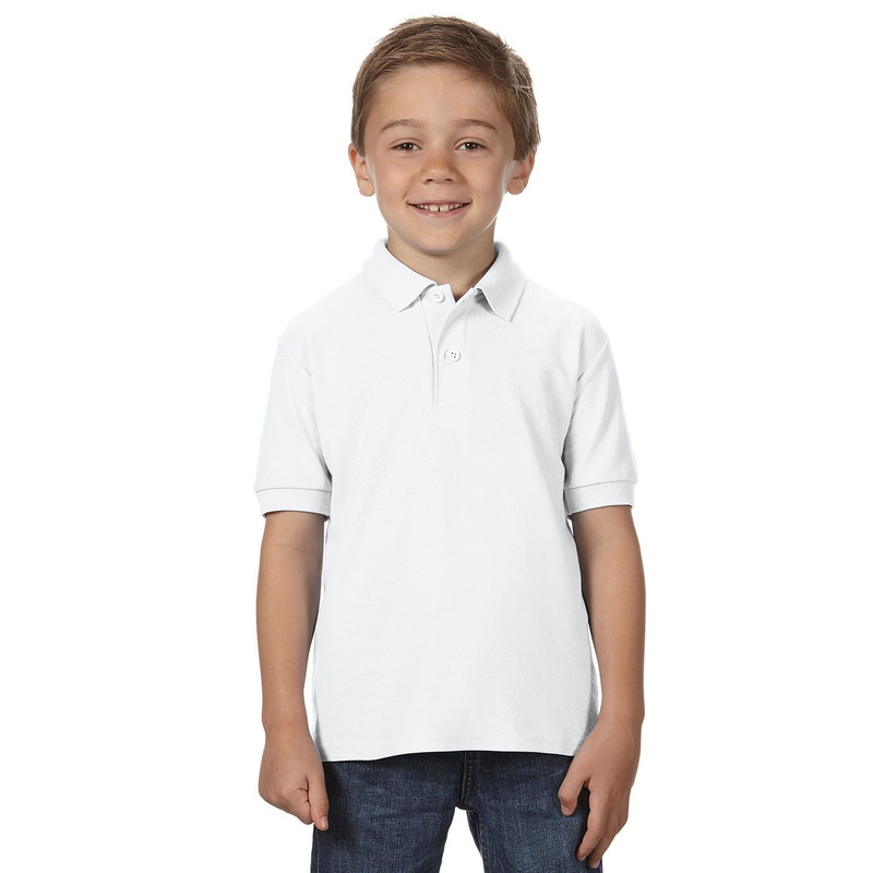 Детская рубашка поло белая