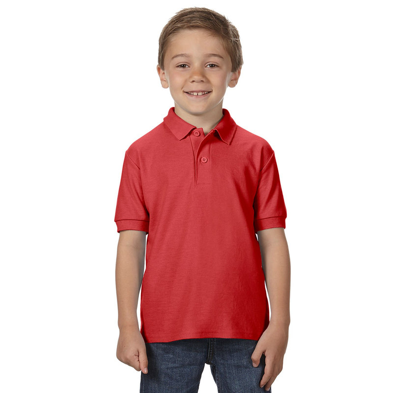 Детская рубашка поло красная