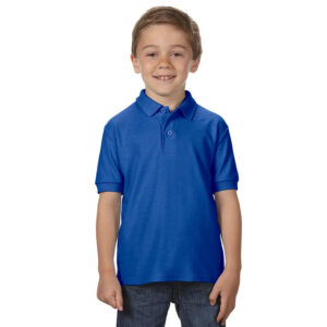 Детская рубашка поло ярко-синяя